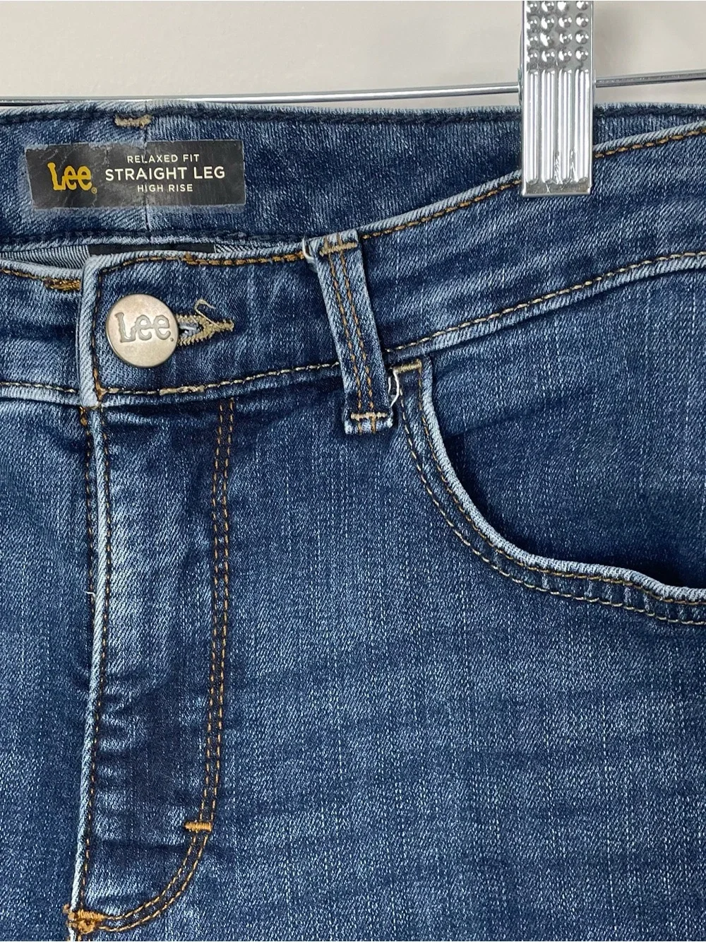 Lee Relaxed Fit Straight Leg High Rise Jeans